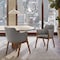 Armen Living Renzo Charcoal Fabric and Walnut Wood Dining Side Chairs, PK2 LCRESIWACH - alternate 4